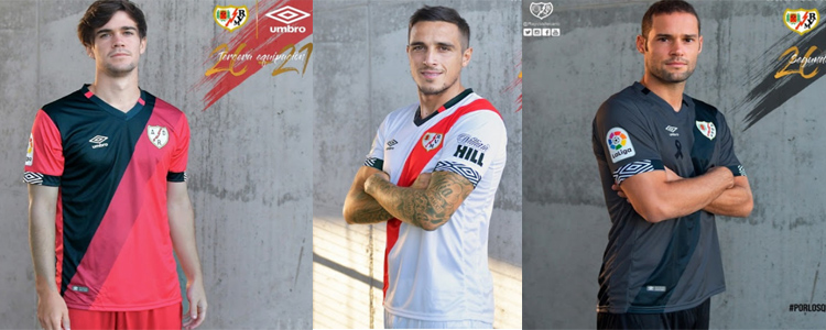 camisetas Rayo Vallecano replicas 2020-2021